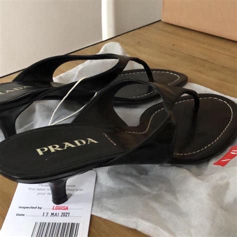 prada sandals outlet|prada slide sandals kitten heel.